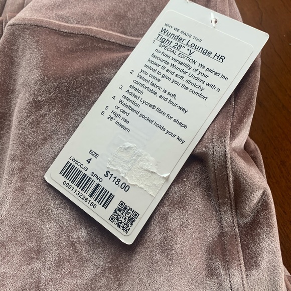 Lululemon Wunder Under HR velvet 28” - Picture 7 of 9